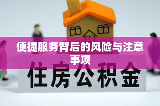佳县便捷服务背后的风险与注意事项